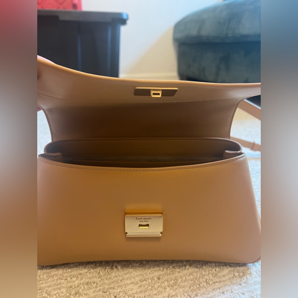 Kate Spade Smooth Tan Leather Shoulder Bag - Picture 5 of 11
